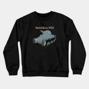 Hotchkiss H35 WW2 French Tank Crewneck Sweatshirt